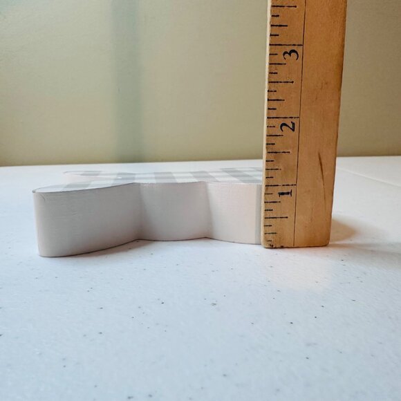 SPRING HAS SPRUNG small wood sign AND Easter Bunny springtime tiered tray decor - Picture 7 of 15